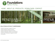 Tablet Screenshot of foundationsflooring.com